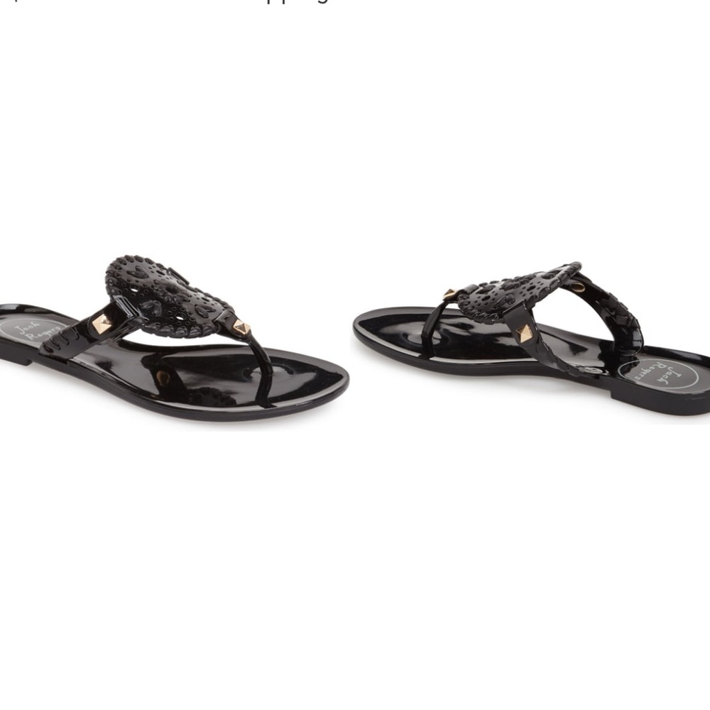Jack Rogers Georgica Black Jelly Flip Flop👙